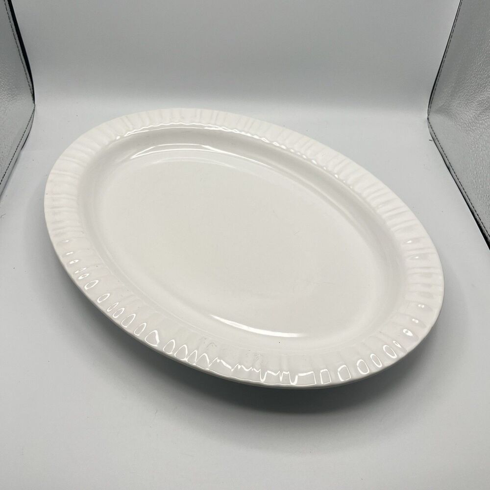 Corningware Tableware "French White" 15 3/4 x 12 Serving Platter